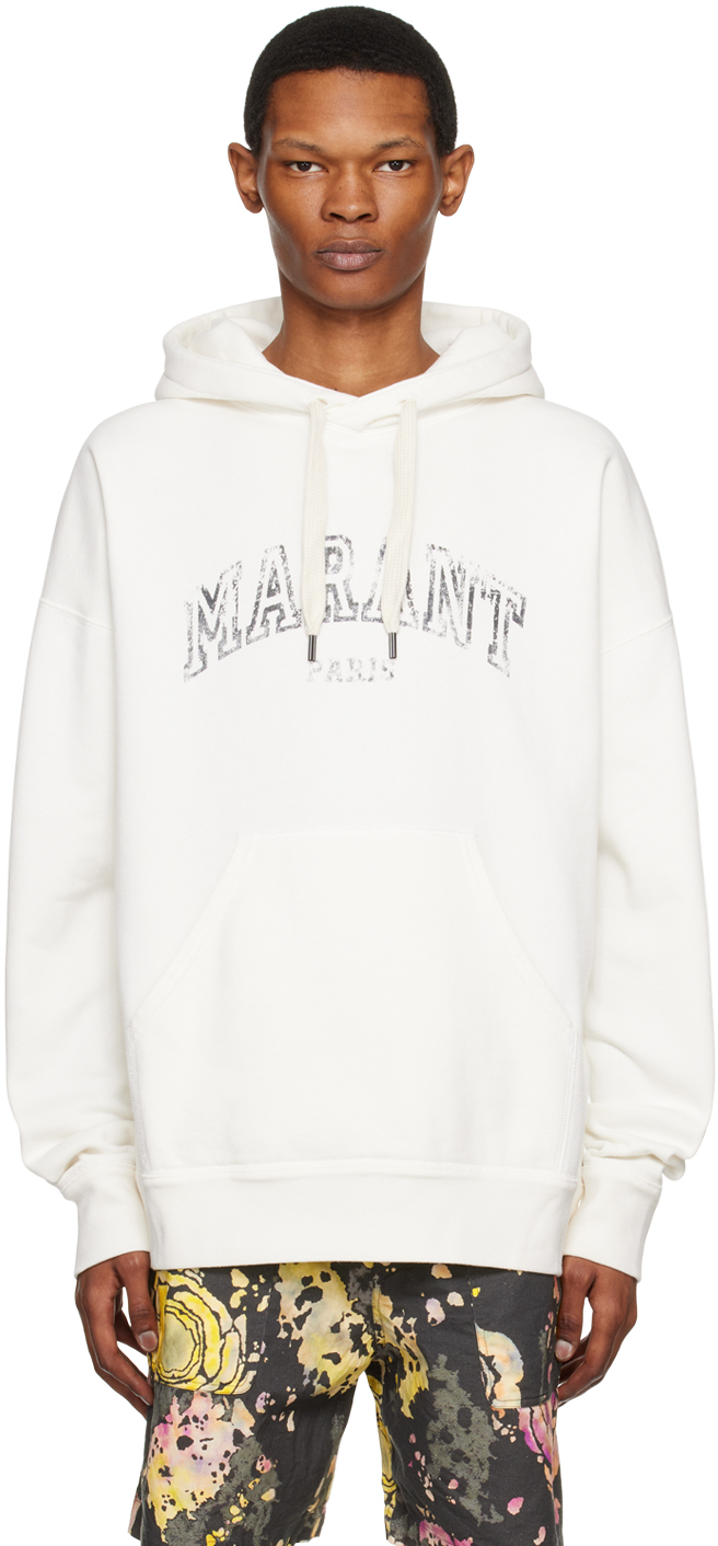 Isabel Marant: White Miley Hoodie | SSENSE Canada