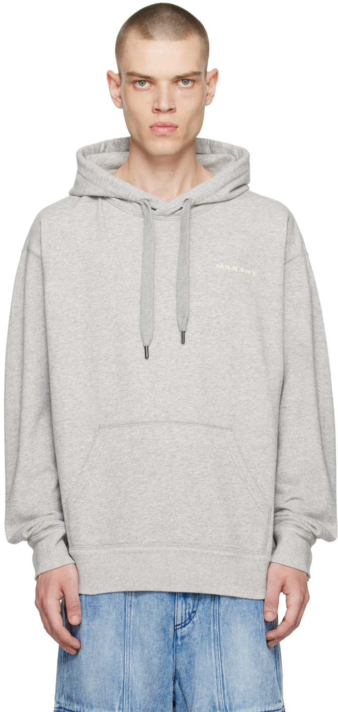 Shop Isabel Marant Gray Marcello Hoodie In 02gy Grey