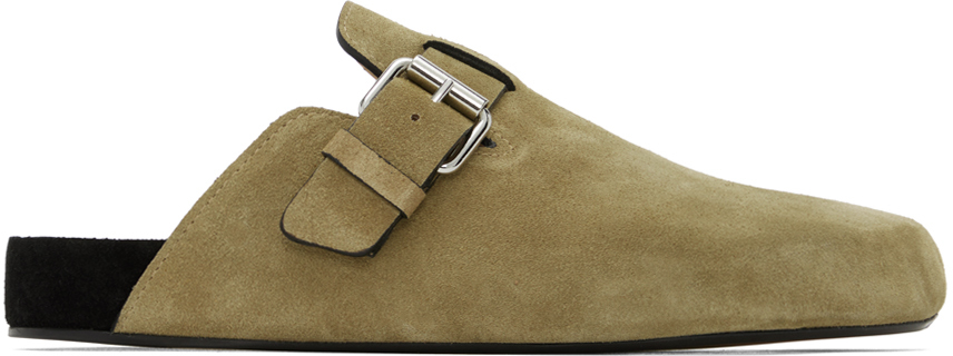 Isabel Marant Taupe Mirvinh Slippers In 50ta Taupe