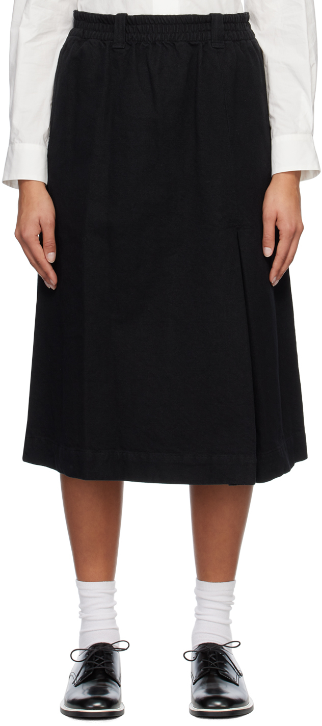 Margaret Howell Black Field Midi Skirt