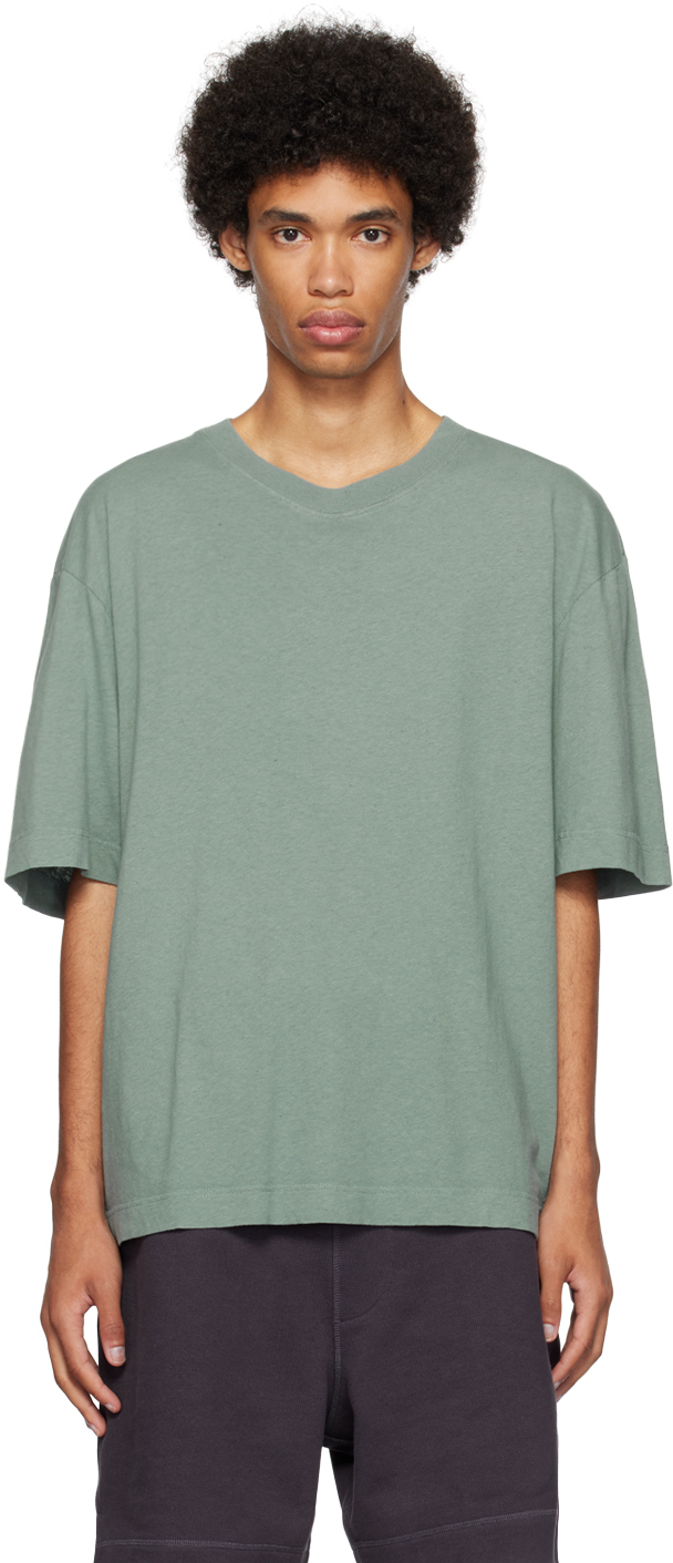 Mhl By Margaret Howell Green Simple T-shirt In Eucalyptus