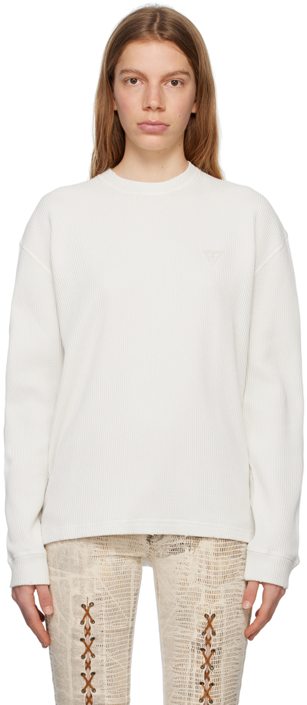 White Patch Long Sleeve T-Shirt