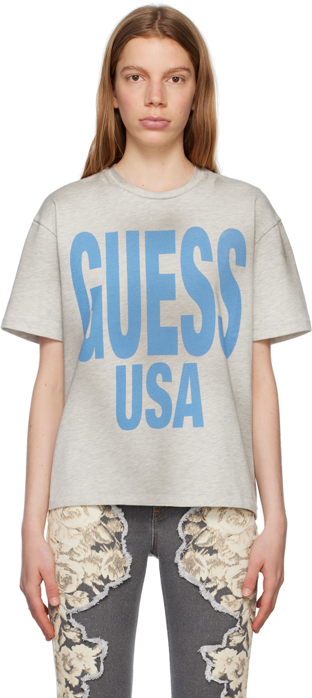 GUESS USA Gray Aged T-Shirt