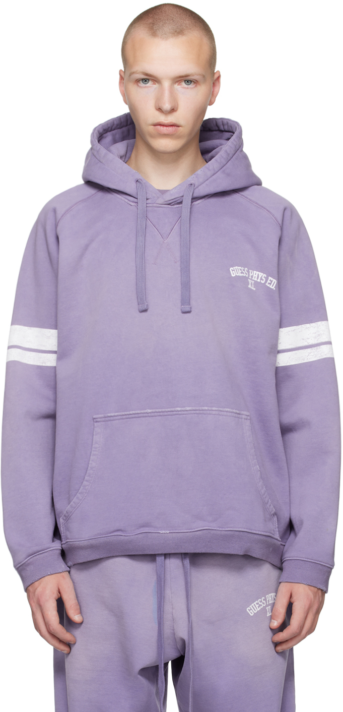 GUESS USA PURPLE RELAXED HOODIE