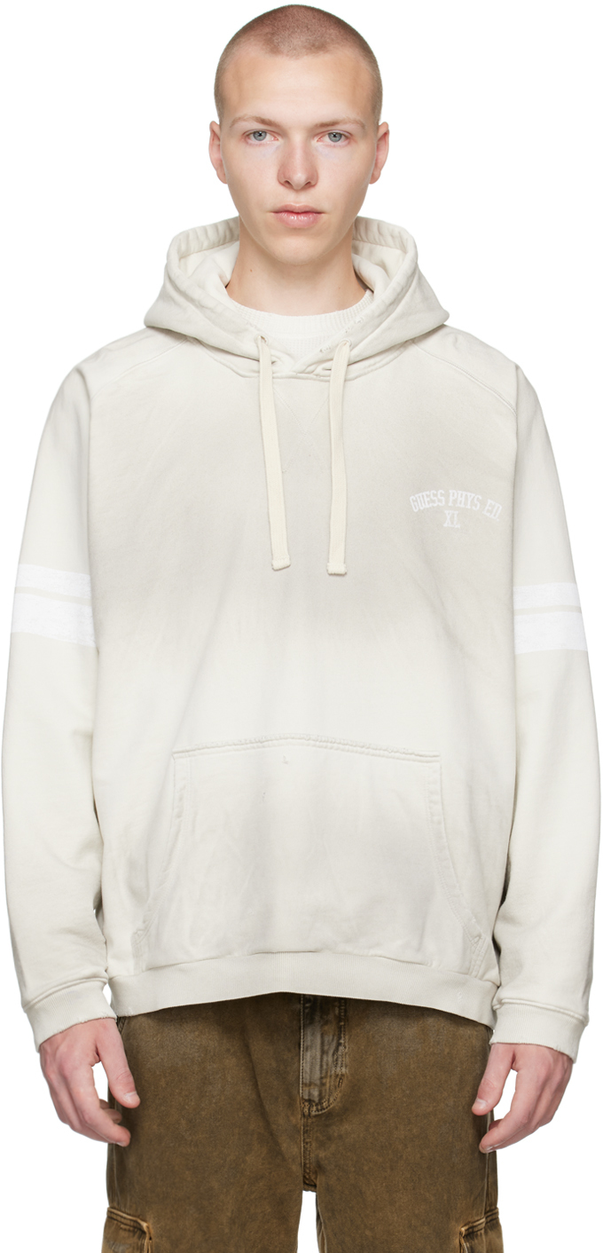 GUESS USA Off-White Relaxed Hoodie