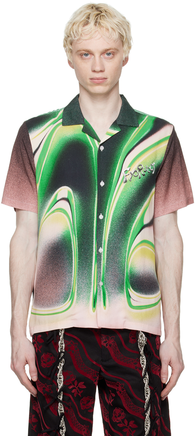 Fiorucci: Green Rising Sphere Shirt | SSENSE