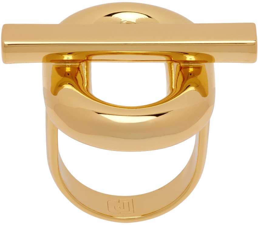 Rabanne Gold Xl Link Ring In P710 Gold