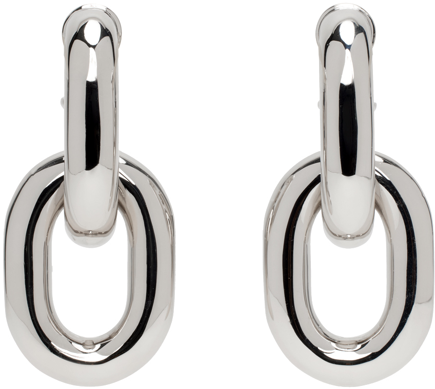 Paco Rabanne Silver XL Link Earrings SSENSE