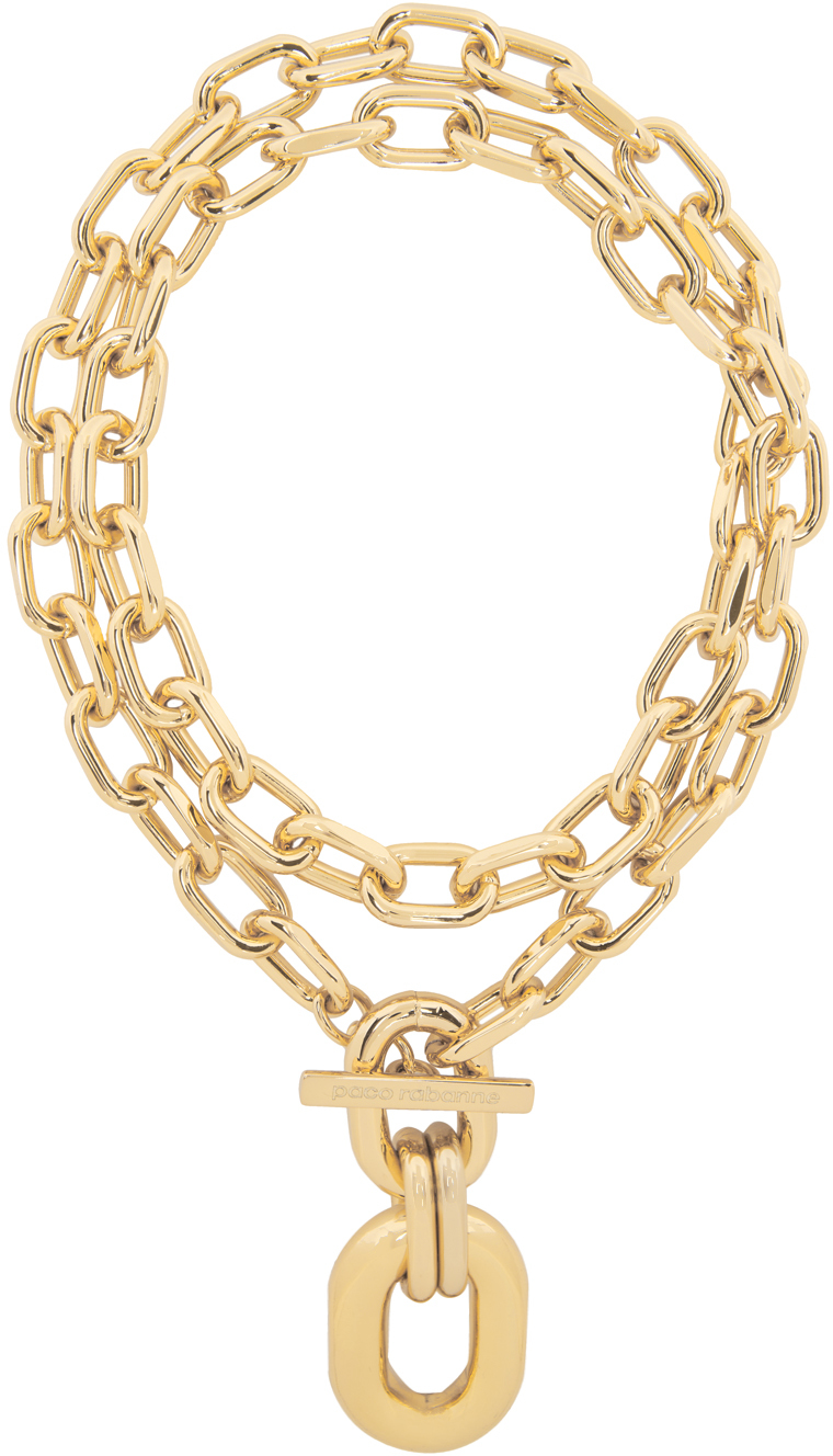 Paco Rabanne Gold XL Necklace SSENSE