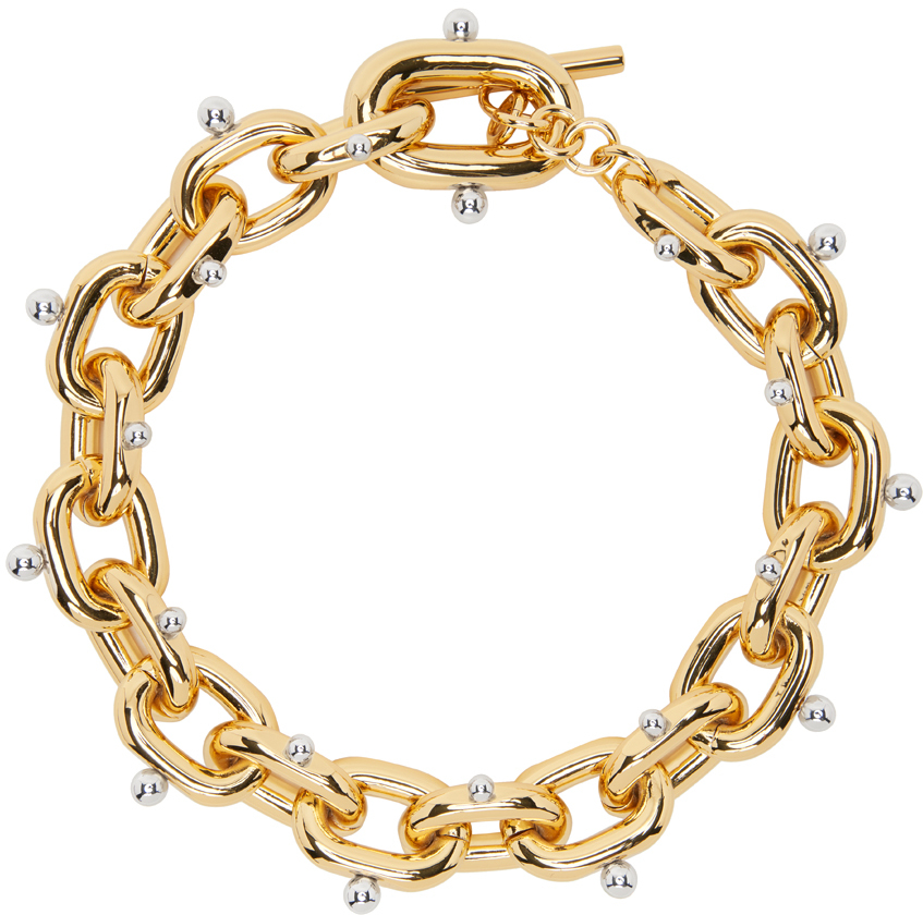 Rabanne Gold & Silver Xl Chain Necklace