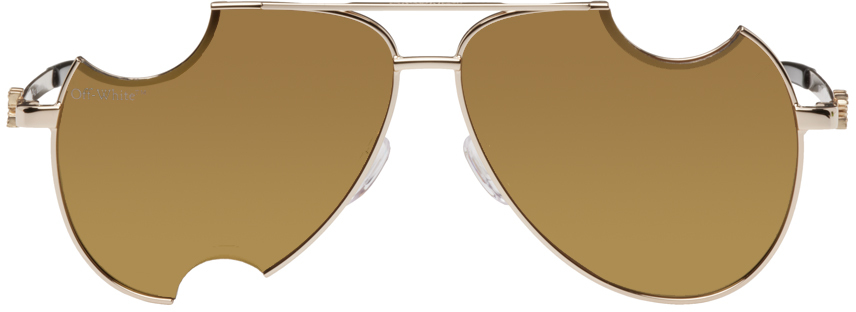 Off-white Dallas Tinted Sunglasses In Gold
