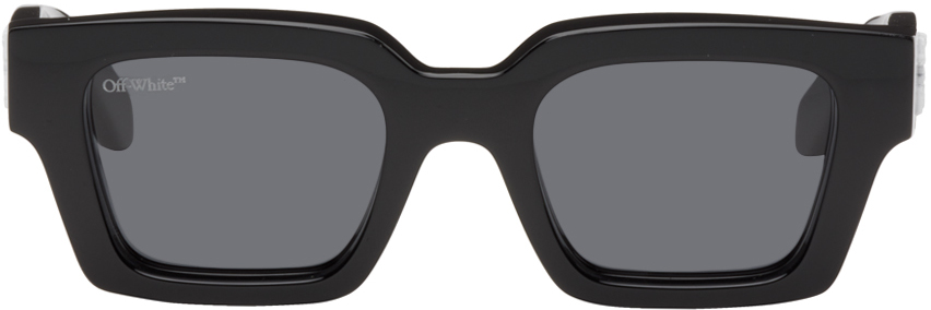 Off-white Black Virgil Sunglasses In Black/dark Grey