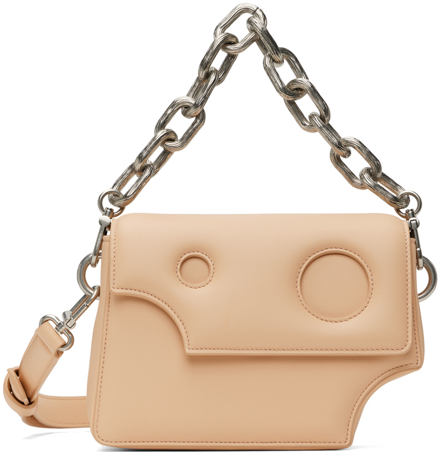 OFF WHITE Off-White Burrow 22 Leather Shoulder Bag