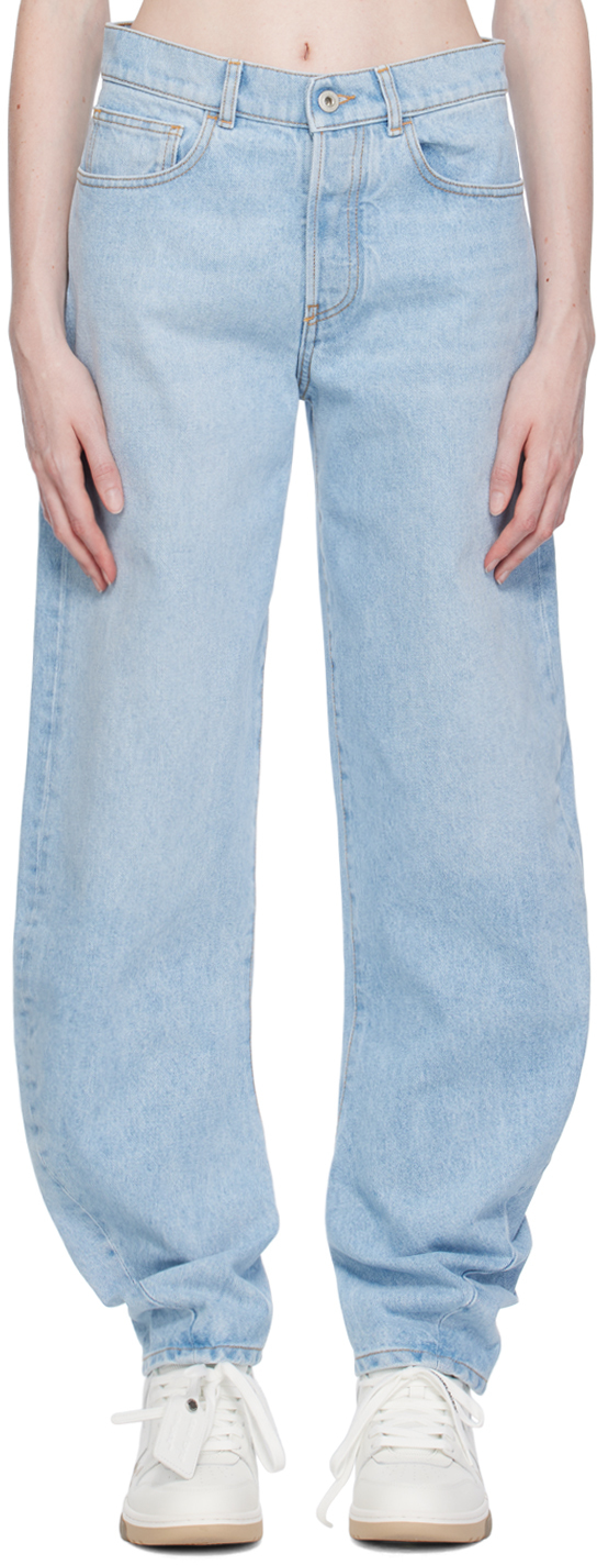 NWT OFF-WHITE C/O VIRGIL ABLOH White Diag Relaxed Skate Jeans Size 34/44  $825