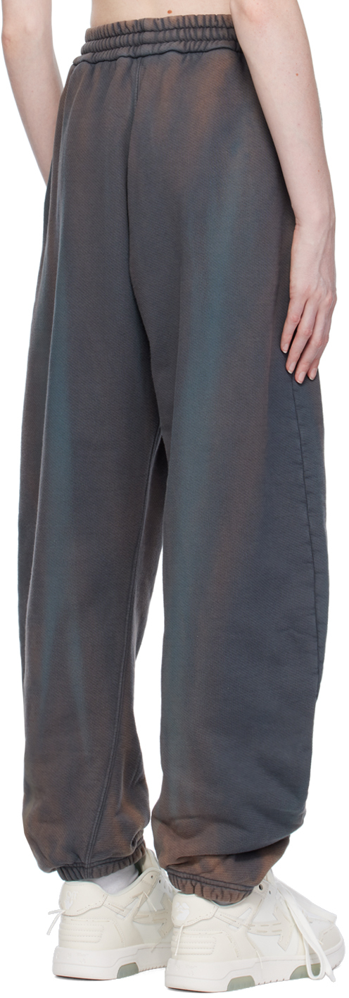 Off-white Gray Drawstring Lounge Pants In Brown
