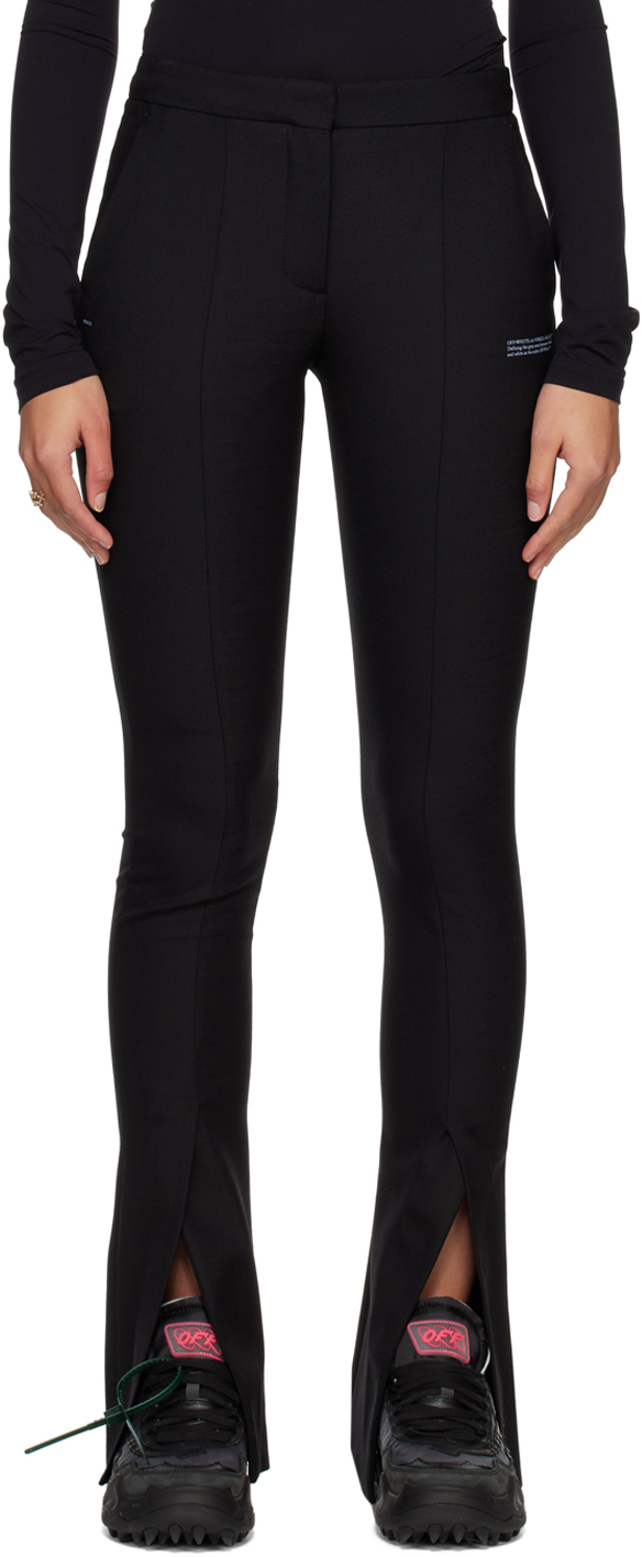 Off-white Off White Corporate Tailoring Pants In Black/white