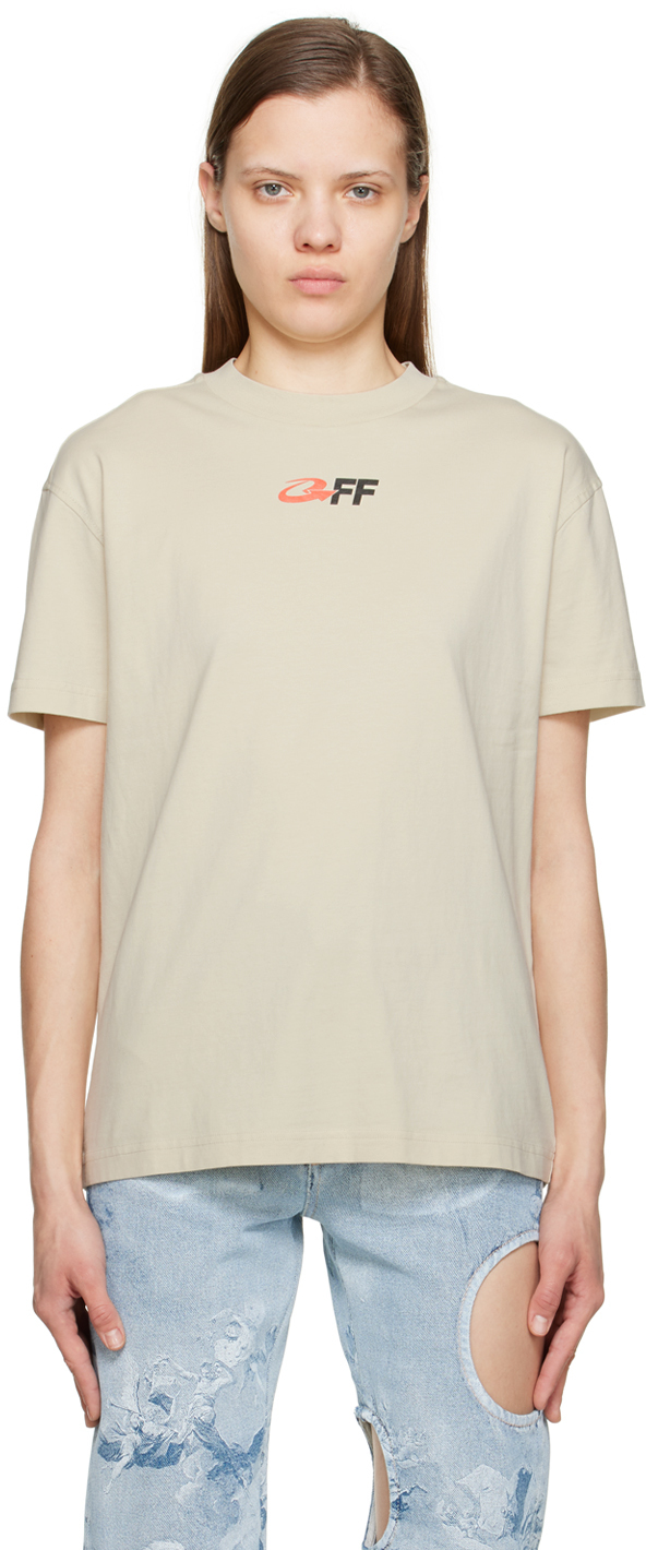 Off-White Beige Arrow T-Shirt