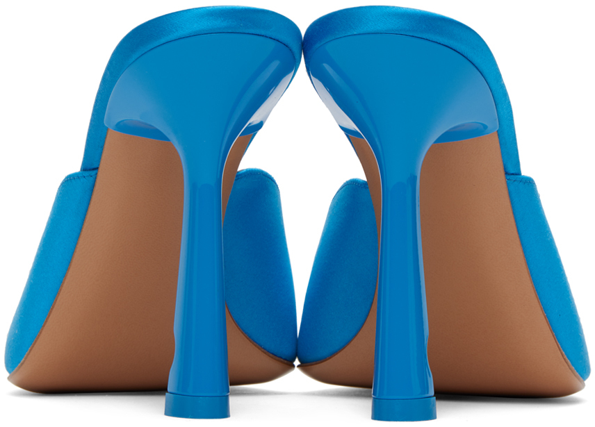 Off-white Woman Sandals Azure Size 10 Textile Fibers In Blue/blue