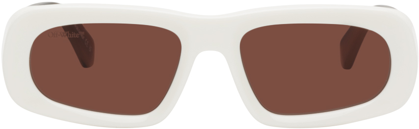 Off-White White & Brown Austin Sunglasses