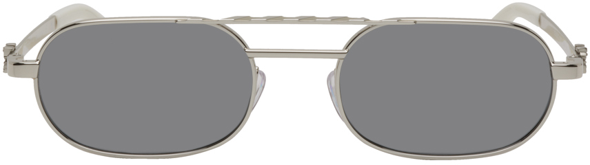 Off-White Off White Women's Silver Acetate Sunglasses - Stylemyle