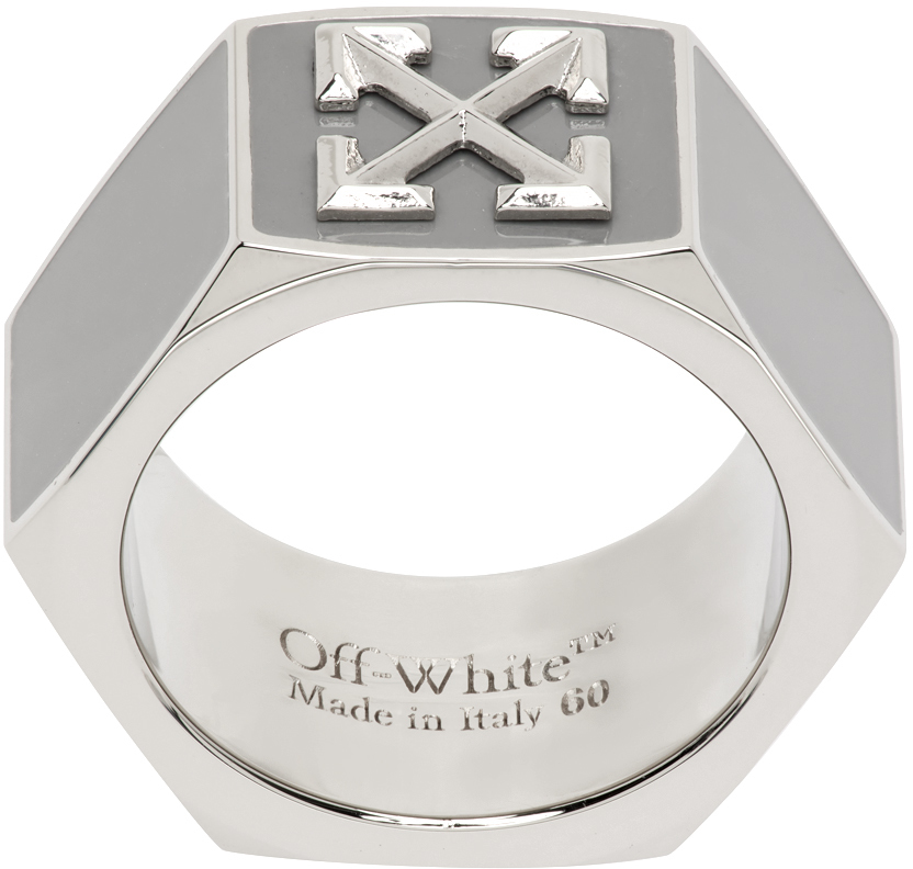 Silver Arrow Hexnut Ring