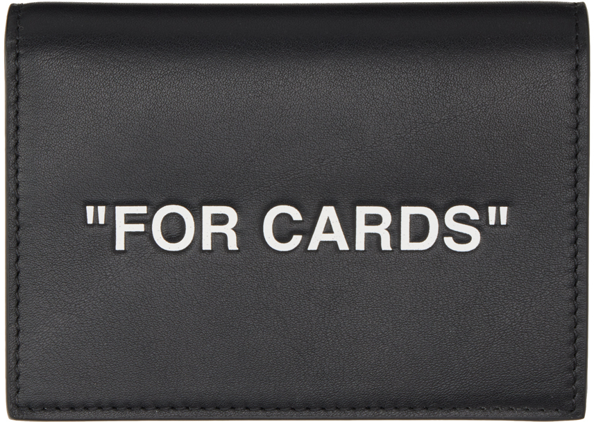 Leather wallet Off-White Black in Leather - 26595146