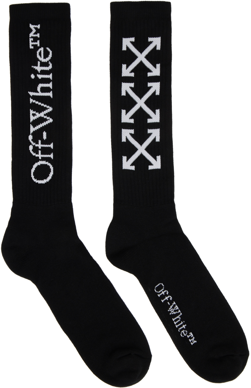 Off-white Black Logo Socks