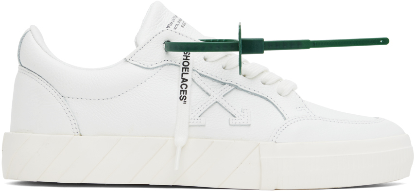 OFF-WHITE WHITE VULCANIZED LOW SNEAKERS