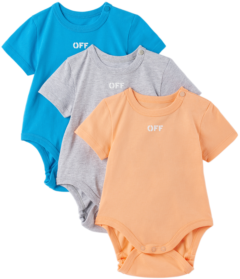 Off-white Multicolor Set For Baby Boy With White Logo