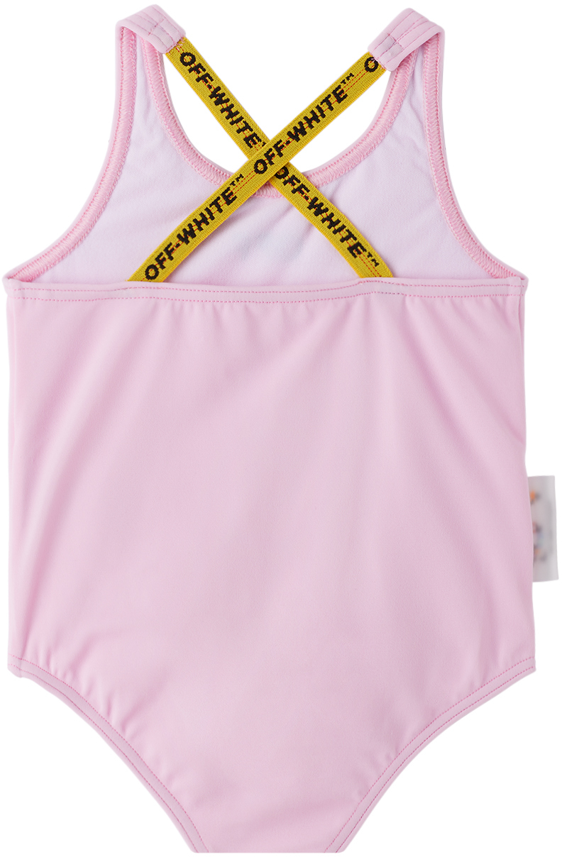 Off-white Baby Pink Industrial One-piece Swimsuit
