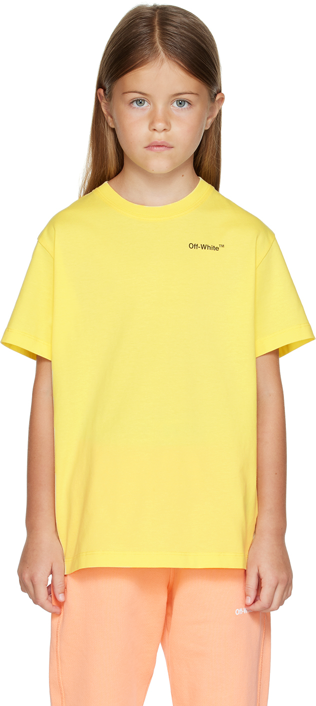 Kids Yellow Rubber T-Shirt by Off-White | SSENSE