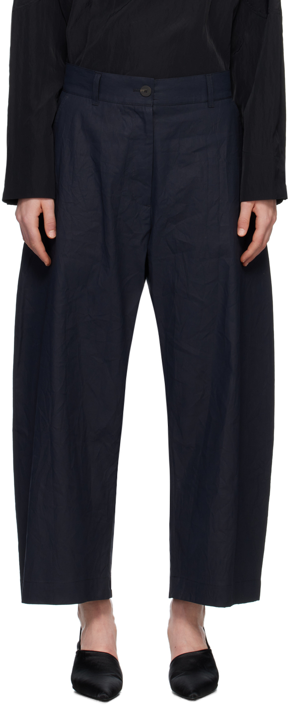 Black Chalco cropped denim trousers, Studio Nicholson