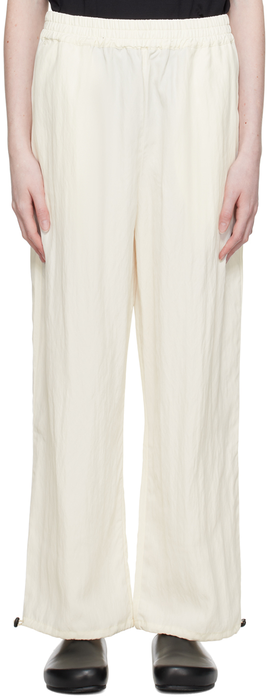 Studio Nicholson Off-white Gia Trousers In Parchment