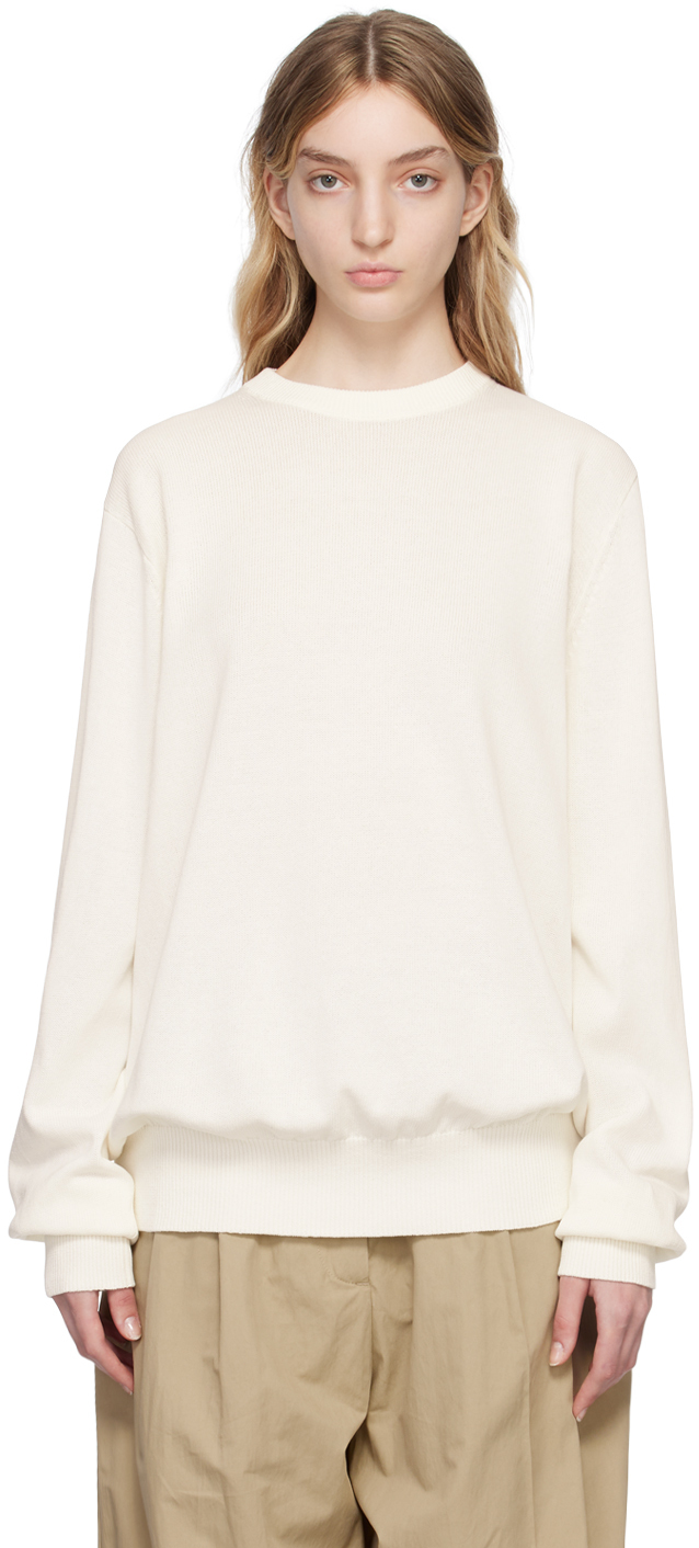 Studio Nicholson Off-white Malun Sweater In Ivory