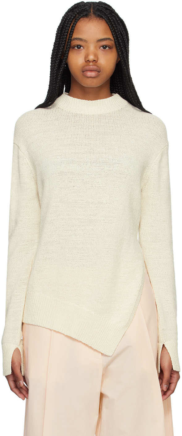 Studio Nicholson Off-white Sanpo Sweater In Cream