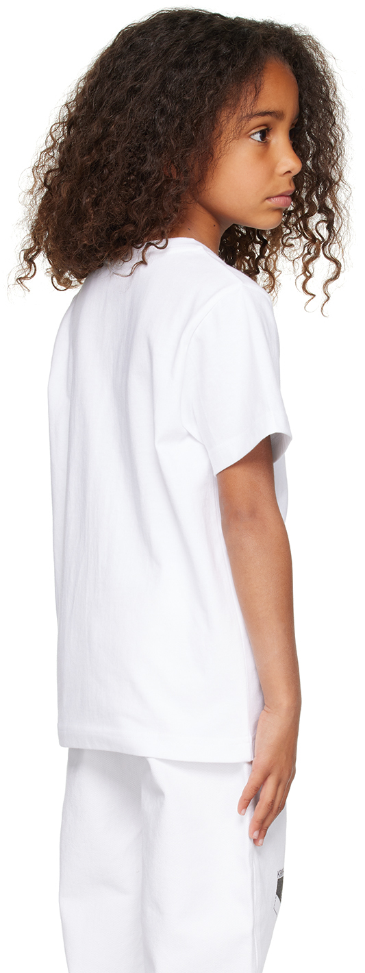 KIMHĒKIM KIDS WHITE HEART T-SHIRT