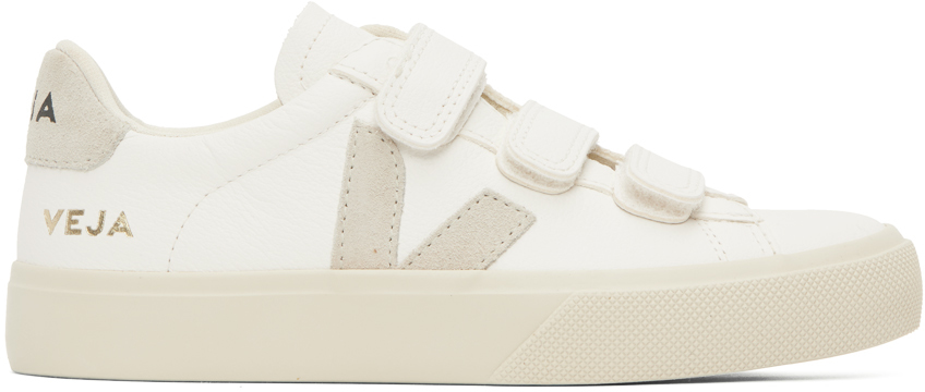 Veja White Recife Chromefree Low Top Sneakers In Extra White Natural