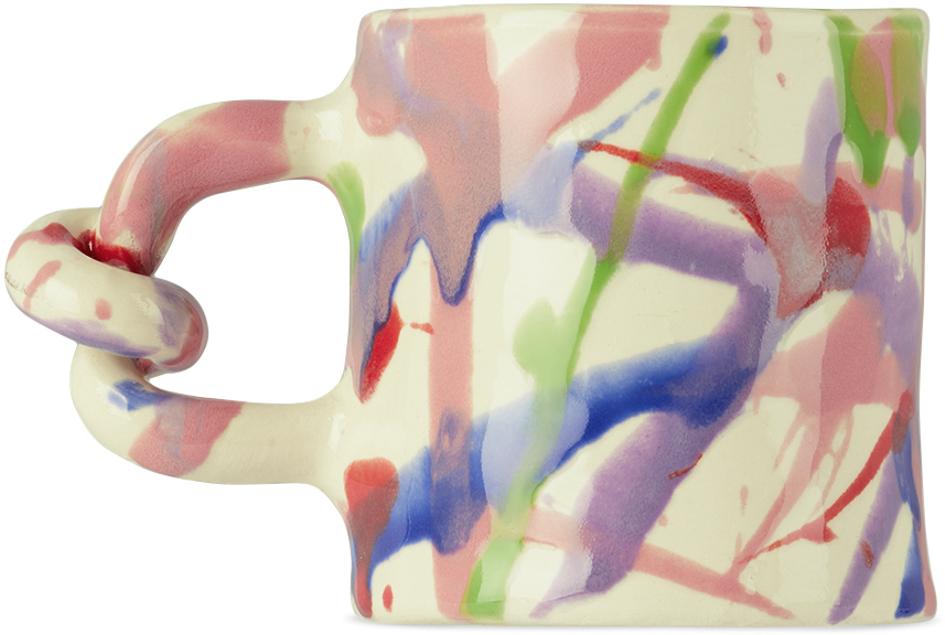 Harlie Brown Studio Multicolor Splatter Me Like Pollock Wiggle Mug
