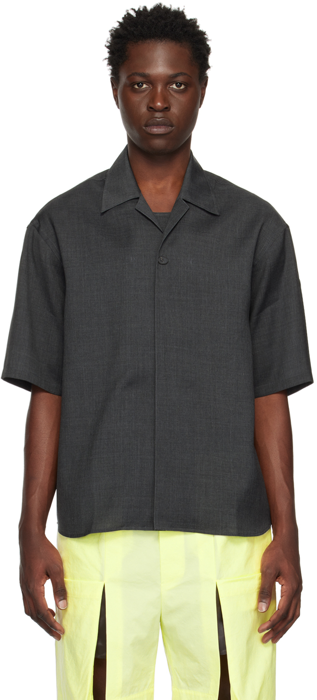 T/sehne Ssense Exclusive Gray Shirt In Anthracite