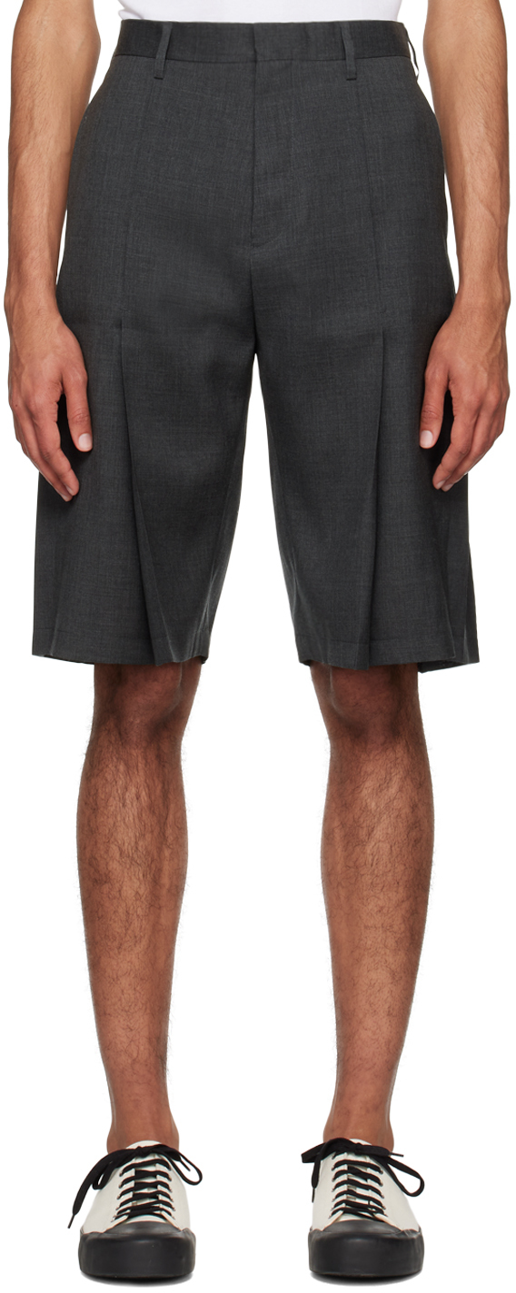 T/sehne Ssense Exclusive Gray Shorts In Anthracite