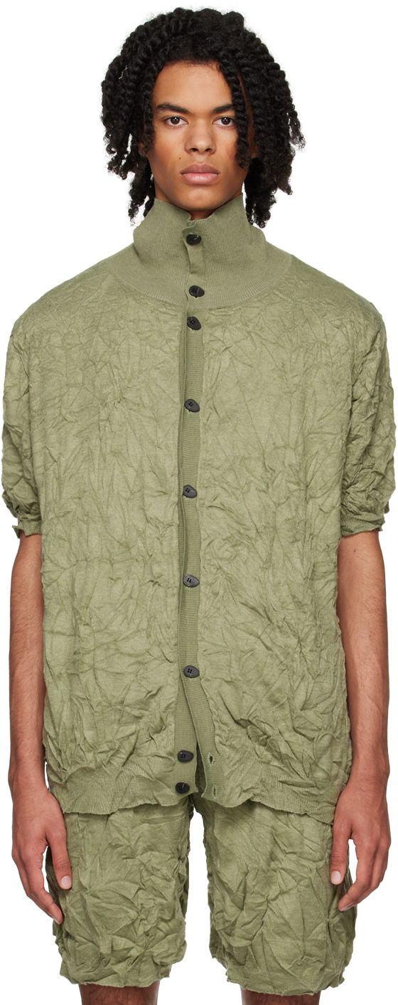 T/sehne Ssense Exclusive Green Polo In Moss