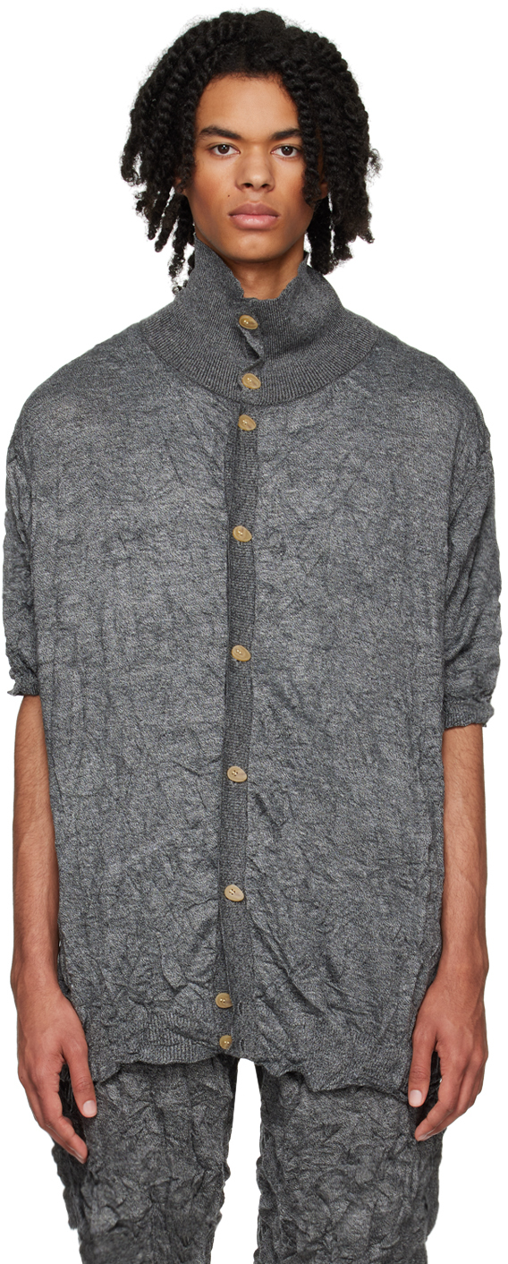 T/sehne Ssense Exclusive Gray Polo In Grey