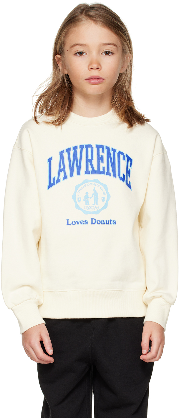 Sunday Donut Club® Kids Off-white 'lawrence' Sweatshirt In Ecru