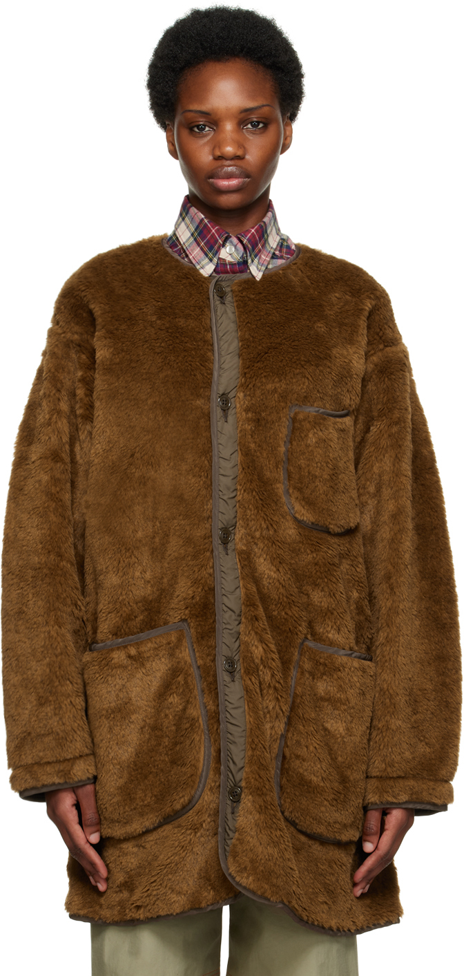Rocky Mountain Featherbed Brown Fishtail Faux-Fur Coat | Smart Closet