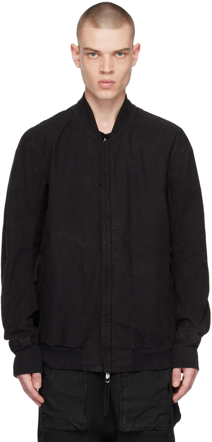 Boris Bidjan Saberi: Black J3.4 Reversible Bomber Jacket | SSENSE