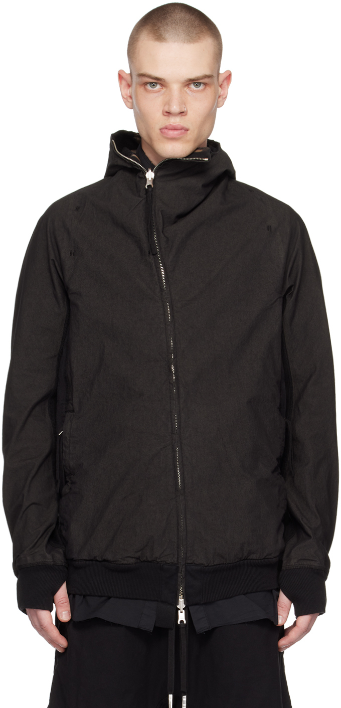 Black Reversible Hybrid Jacket by Boris Bidjan Saberi on Sale