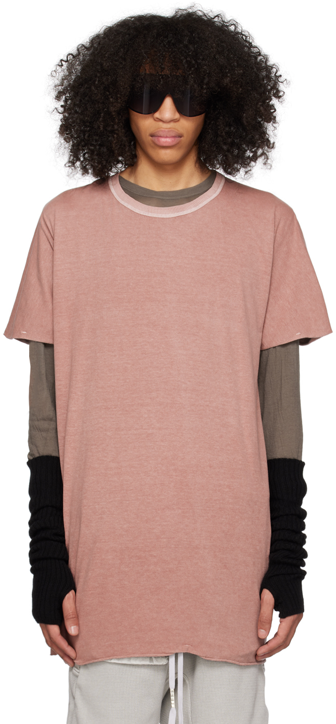 Boris Bidjan Saberi Mens Pink One Piece Relaxed-fit Cotton-jersey T-shirt