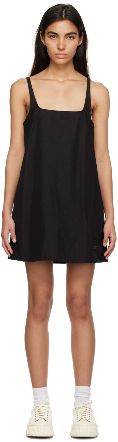 Soulland Capri Logo-embellished Mini Dress In Black