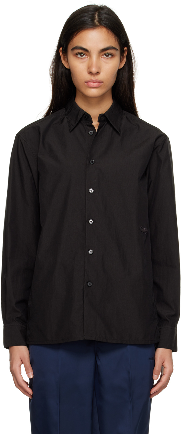 Soulland: Black Perry Shirt | SSENSE Canada