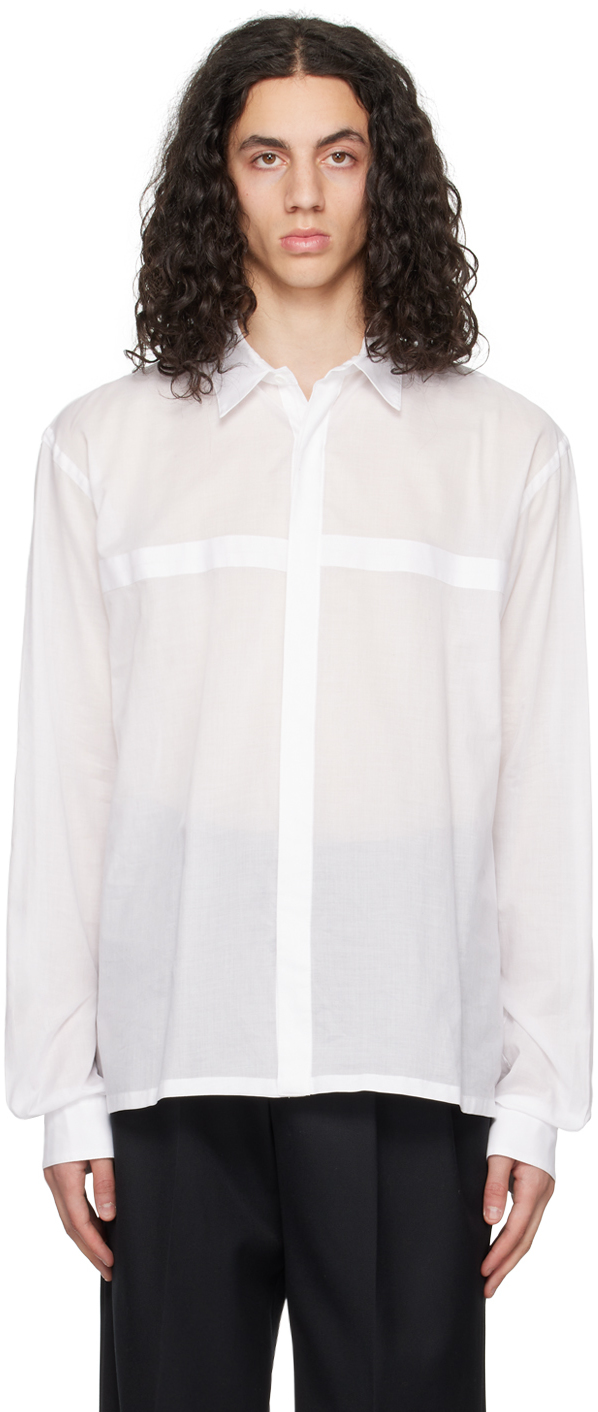 White Cross Shirt by Johnlawrencesullivan on Sale